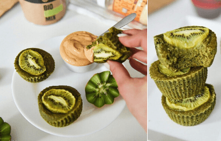 Fitnes recept: Veganski kivi muffini iz zelenih superživil