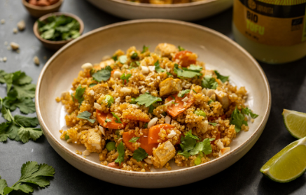 Fitnes recept: Stir fry s kvinojo, tofujem in arašidi