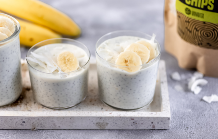 Fitnes recept: Kokosov chia puding z banano