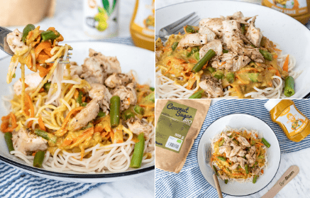 Fitnes recept: Orientalske curry testenine s piščancem in zelenjavo