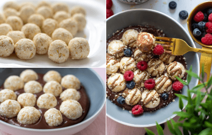 Fitnes recept: Skutine kroglice  z okusno čokoladno kremo